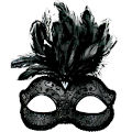 (image for) Daniella Black Masquerade Masquerade Mask ND4146