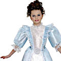 (image for) 18th Century Blue Princess Large child costume, Cinderella, Halloween EC15320L