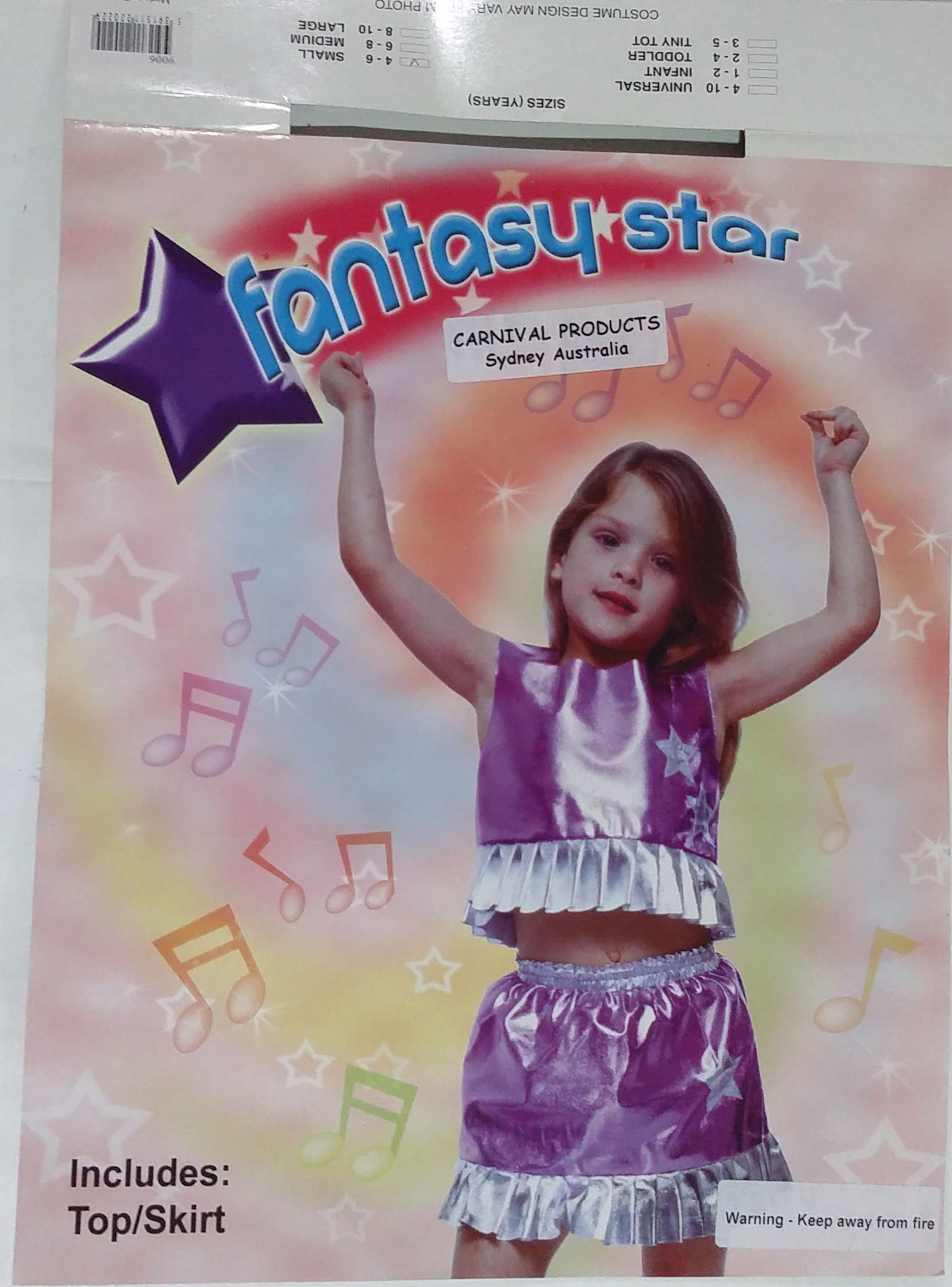 (image for) Fantasy Cheerleader - Halloween Child Small (4-6yo) -CPC037S
