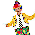 (image for) Spotted Clown Child Costume Small (3-4yo) Circus Halloween QCO5943S