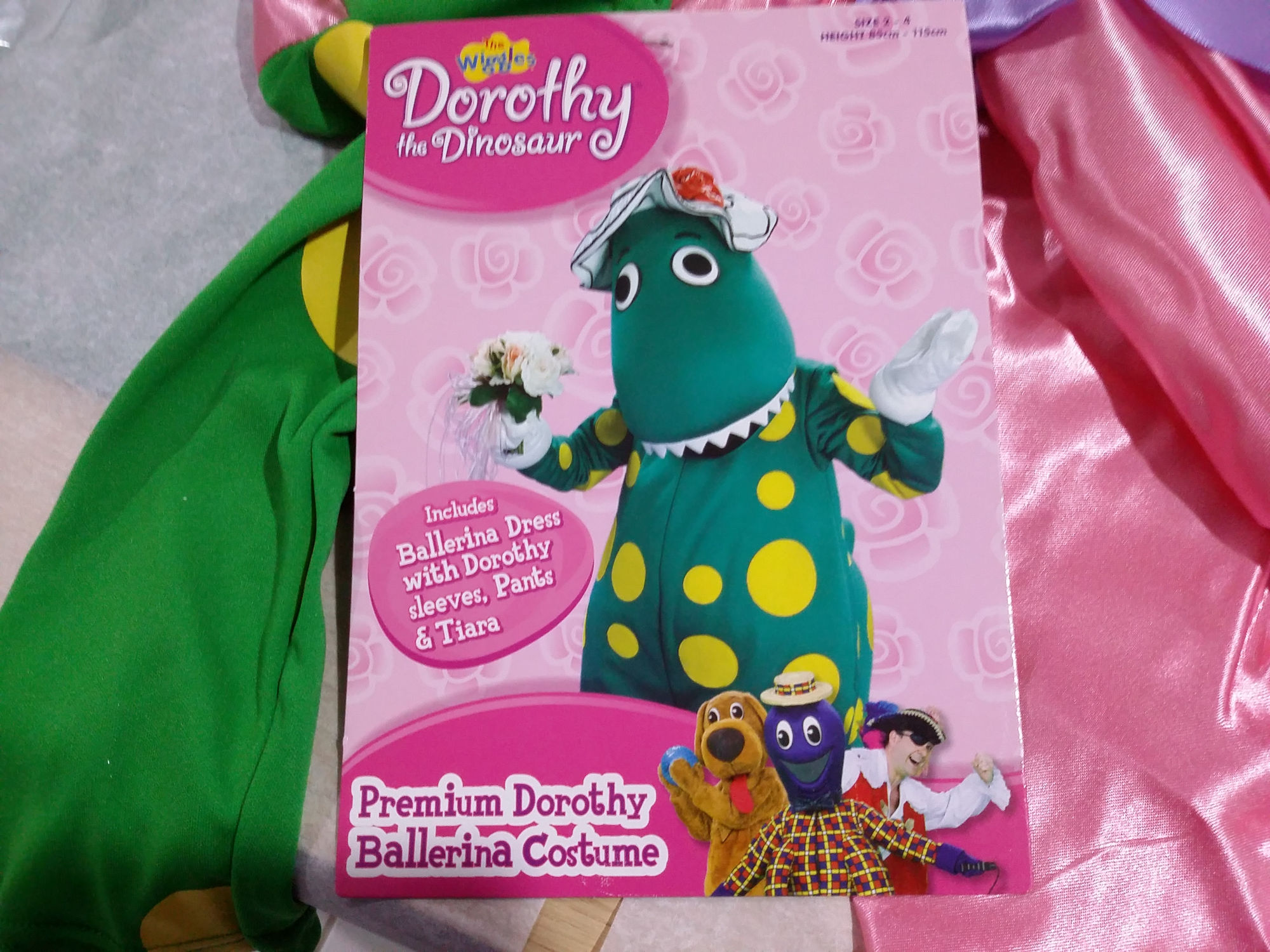 (image for) Dorothy the Dinosaur Small Costume 2-4yo Halloween- The Wiggles DFS114S