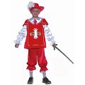 (image for) Red LARGE Musketeer Child Costume D'Artagnan Boys Halloween Book Week EC15596L
