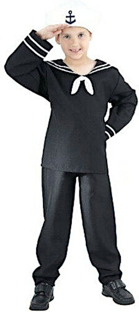 (image for) Navy Sailor Boys LARGE Costume Child Fancy Dress Book Week Halloween QCP5906L - Click Image to Close