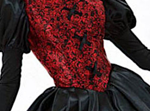 (image for) 1800s Royal Lady Red & Black Adult Costume (LARGE) Halloween RC55100L