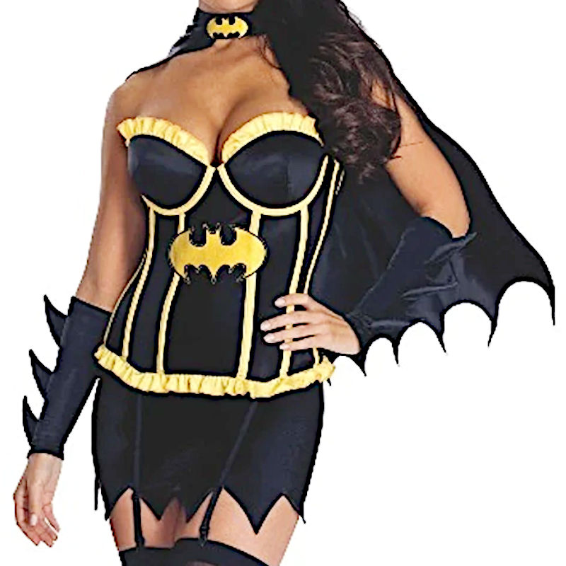 (image for) Justice League BatGirl Female Sexy Costume LARGE Halloween RC889900L - Click Image to Close