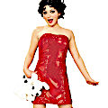 (image for) Betty Boop Adult Costume Sexy Red Dress (Small) Halloween- RC888024S