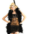 (image for) 1920s Charleston Flapper Adult Female Deluxe Costume MEDIUM Halloween RC889186M