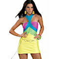 (image for) Female 60's Go- Go Bright Costume Multicolor SMALL Halloween RC888697S