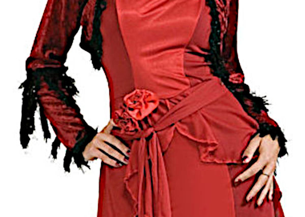(image for) Romantic Red Vampiress DeLuxe Costume Halloween (MEDIUM-STD) RC889193STD