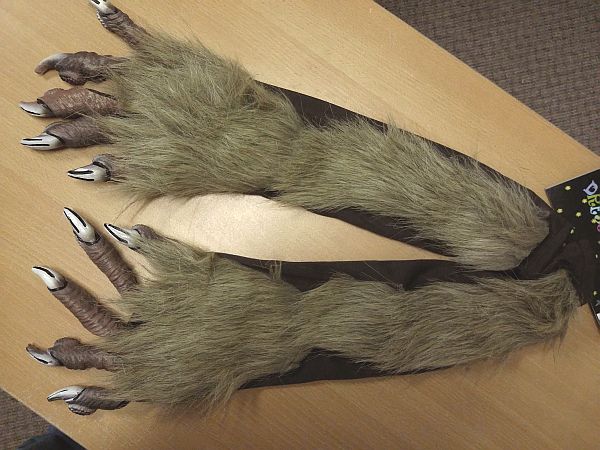 (image for) Wolf Hands Costume Gloves Halloween QAR3837