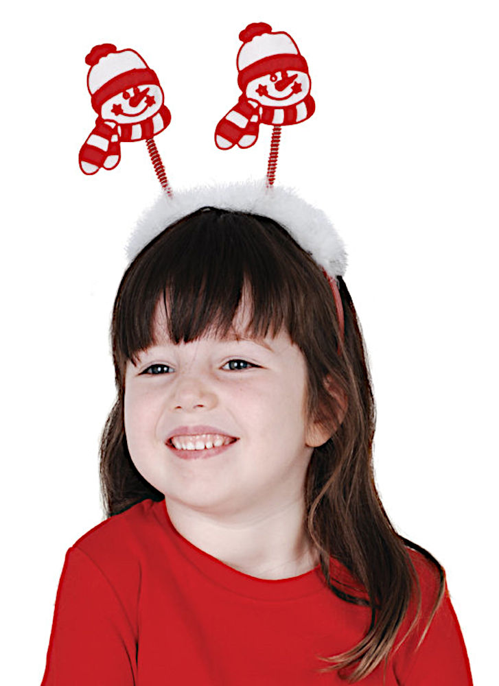 (image for) Set of 5 Christmas Snowman Headbopper Headbands N3082A