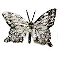 (image for) White-Silver Decorating Feather Butterfly - BU60
