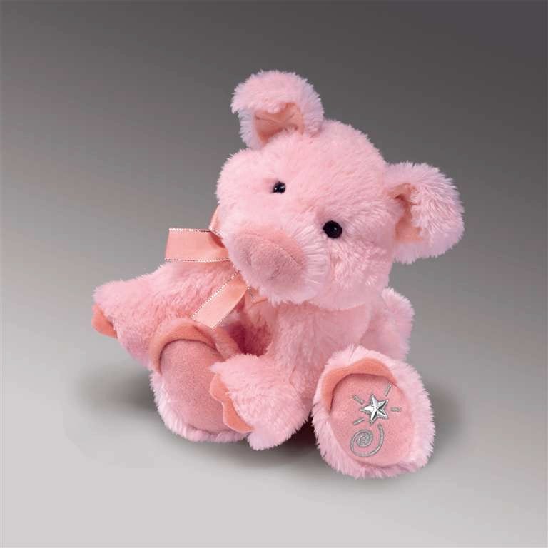 (image for) Collectible Russ' Shining Stars Pink Pig Soft Toy ST-R620 - Click Image to Close