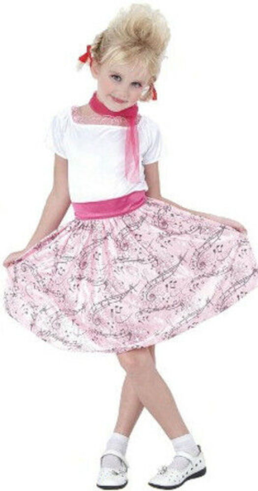 (image for) 50's Hop Girl - Child Costume Small (3-4yo) Halloween Book Week -QCP5904S - Click Image to Close