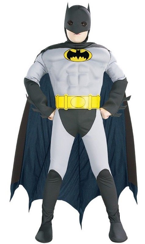 (image for) Batman Boys Muscle Costume Halloween MEDIUM 5-7 y.o. RC882211M - Click Image to Close