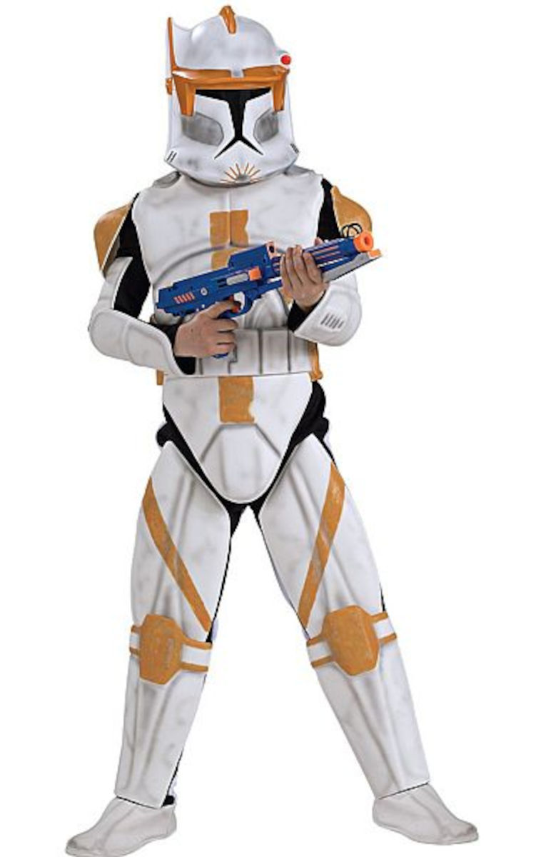 (image for) Clone Trooper Commander Cody DeLuxe Child Small (3-4yo) Star Wars RC883207S - Click Image to Close