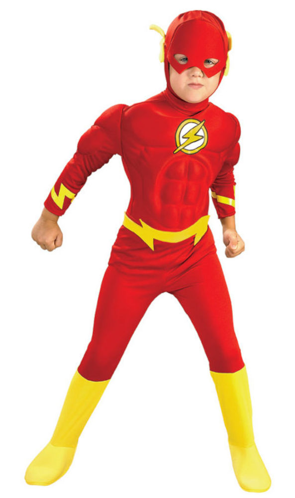 (image for) The Flash Muscle Chest Justice Leage Toddler Child Costume Superhero Halloween RC882308T - Click Image to Close