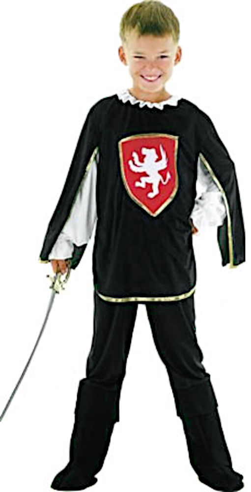 (image for) Musketter black Costume for Child Medium 5-7 y.o. QCO5934M - Click Image to Close