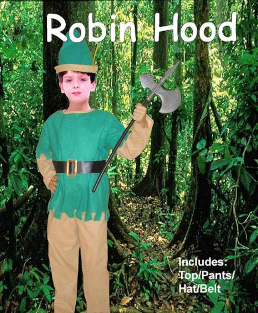 (image for) Robin Hood Child Costume 4-6yo. Medieval Halloween Book Week CPC030S - Click Image to Close