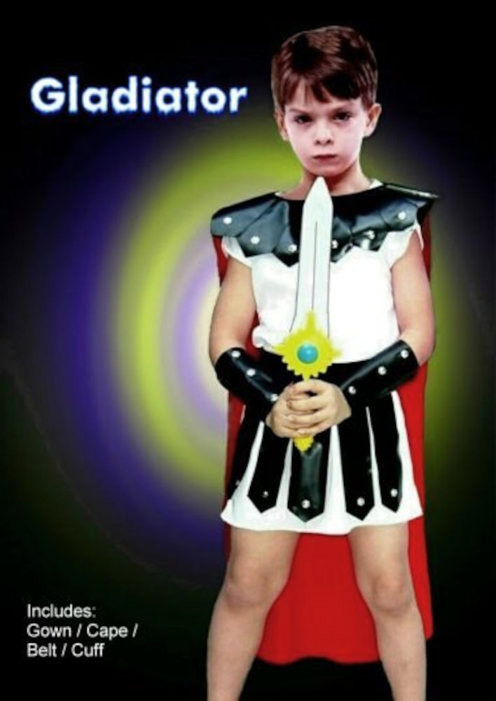 (image for) Roman Gladiator Child Costume SMALL (4-6yo) Historical Halloween CPC010S - Click Image to Close