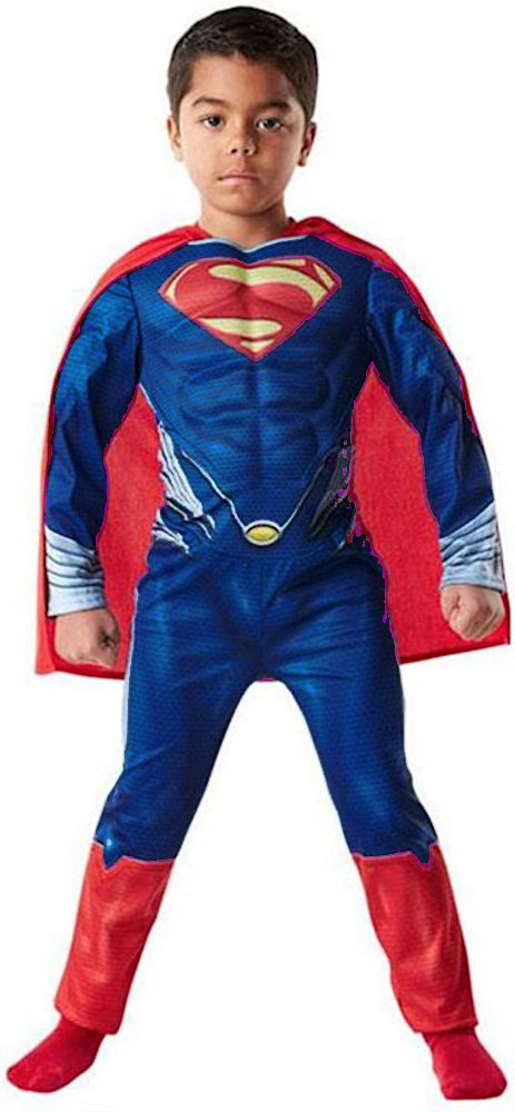 (image for) Superman Padded Muscle Chest Licensed Child Costume Size: 5-6 y.o. RC886594M - Click Image to Close