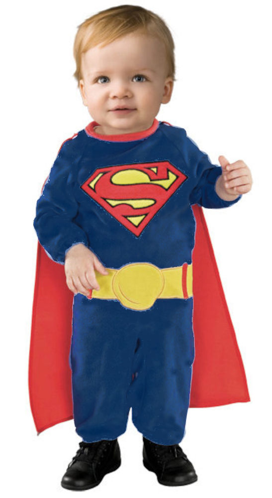 (image for) Superman New Born 0-6mths. costume - Superhero Licensed RC885301NB - Click Image to Close