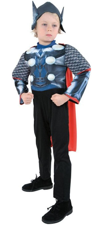 (image for) Thor Muscle Chest Child Costume Superhero Marvel -Halloween Small (3-5yo) DF3806S - Click Image to Close