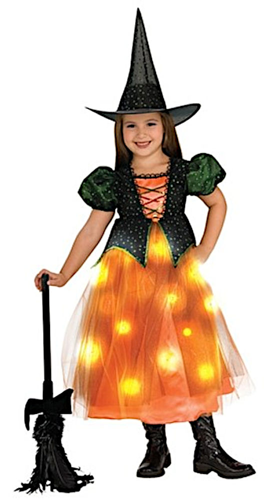 (image for) Twinkle Witch Costume Medium for child 5 to 7 y.o. ON SALE as lights not work RC8831536M - Click Image to Close
