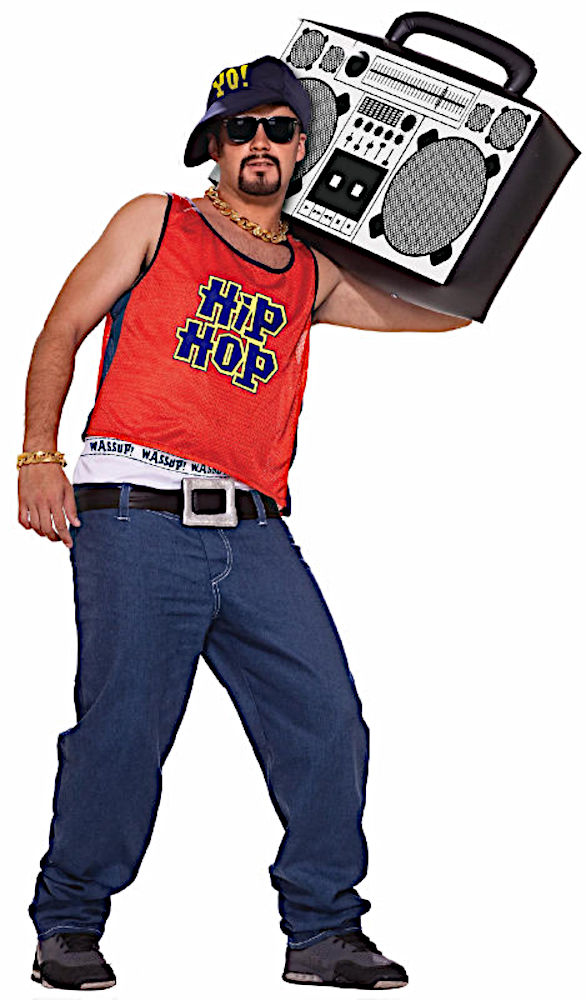 (image for) Hip Hop Fun Boy Adult Halloween Costume MEDIUM WIC64374STD - Click Image to Close