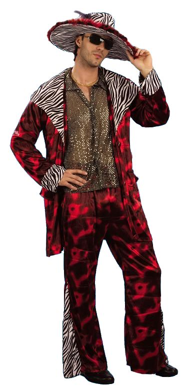 (image for) Big Daddy Pimp - Adult Halloween Costume STANDDARD Size - CPC042 - Click Image to Close