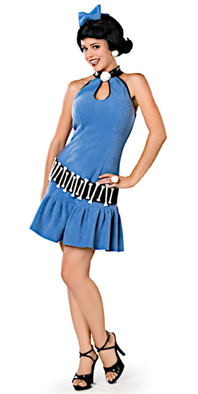 (image for) Betty Rubble - The Flintstonea Adult Costume (X-Small/Teen) plus Wig Halloween RC16881XS - Click Image to Close