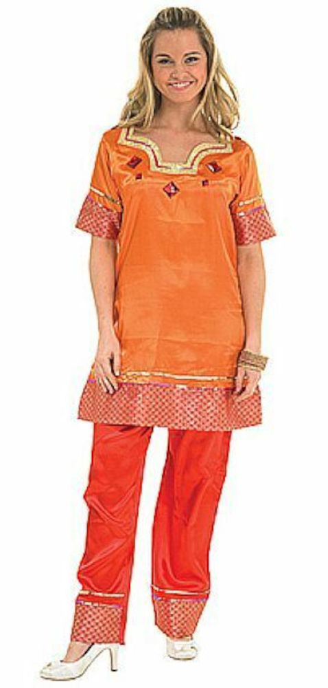 (image for) Bollywood Female Adult SMALL Costume. Indian Fancy Dress Halloween RC889517S - Click Image to Close