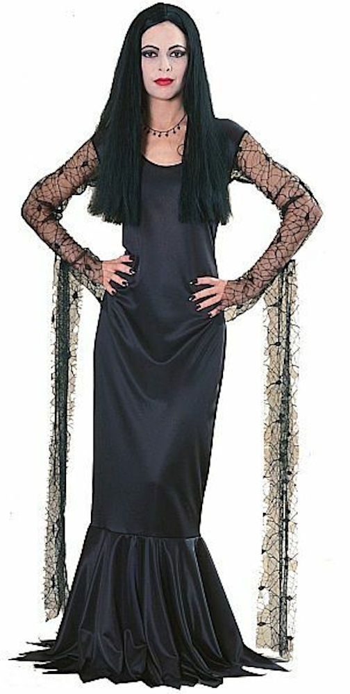 (image for) Morticia Addams Licensed Adult Costume (SMALL) Halloween RC15526S - Click Image to Close