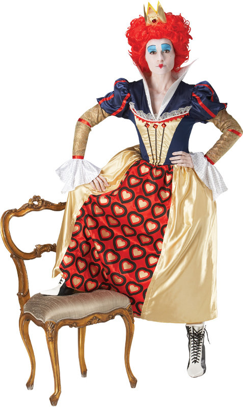 (image for) Red Queen Of Hearts Adult Costume Alice in Wonderland MEDIUM - Click Image to Close