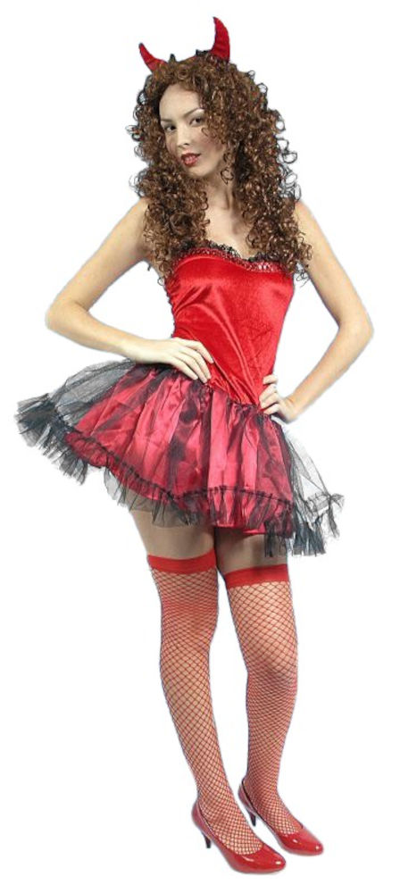 (image for) She-Devil Women's Halloween Devil Sexy Adult SMALL Costume CPC016S - Click Image to Close