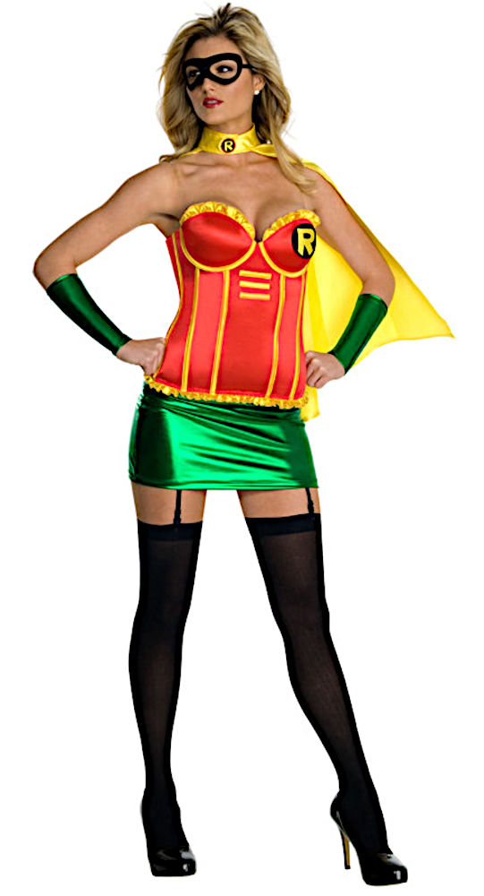 (image for) Justice League Robin Female Sexy Costume Halloween MEDIUM RC889899M - Click Image to Close