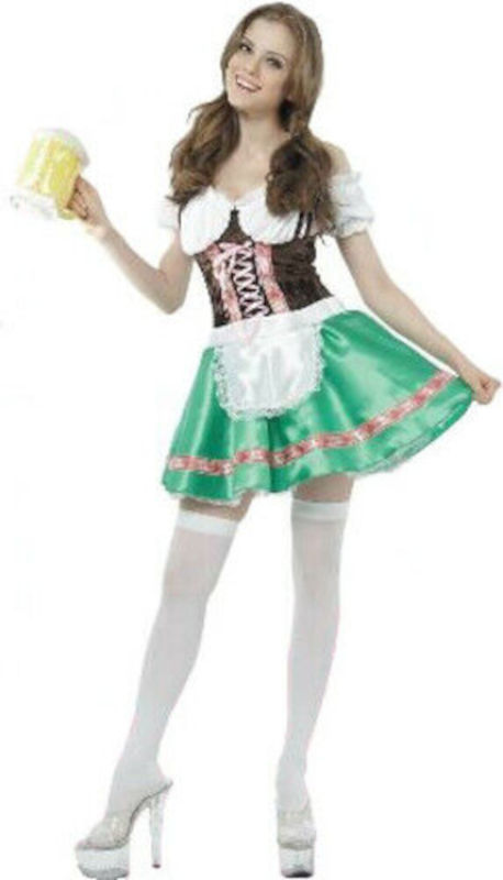 (image for) German Girl Adult sexy Costume (Small/Medium) Beer Girl Oktoberfest QCO5823 - Click Image to Close