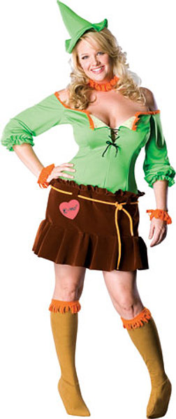 (image for) Sexy Wizard Of Oz Scarecrow Adult Female Costume Halloween Plus size - RC17565Plus - Click Image to Close