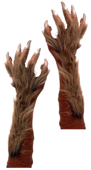 (image for) Wolf Hands Costume Gloves Halloween QAR3837 - Click Image to Close