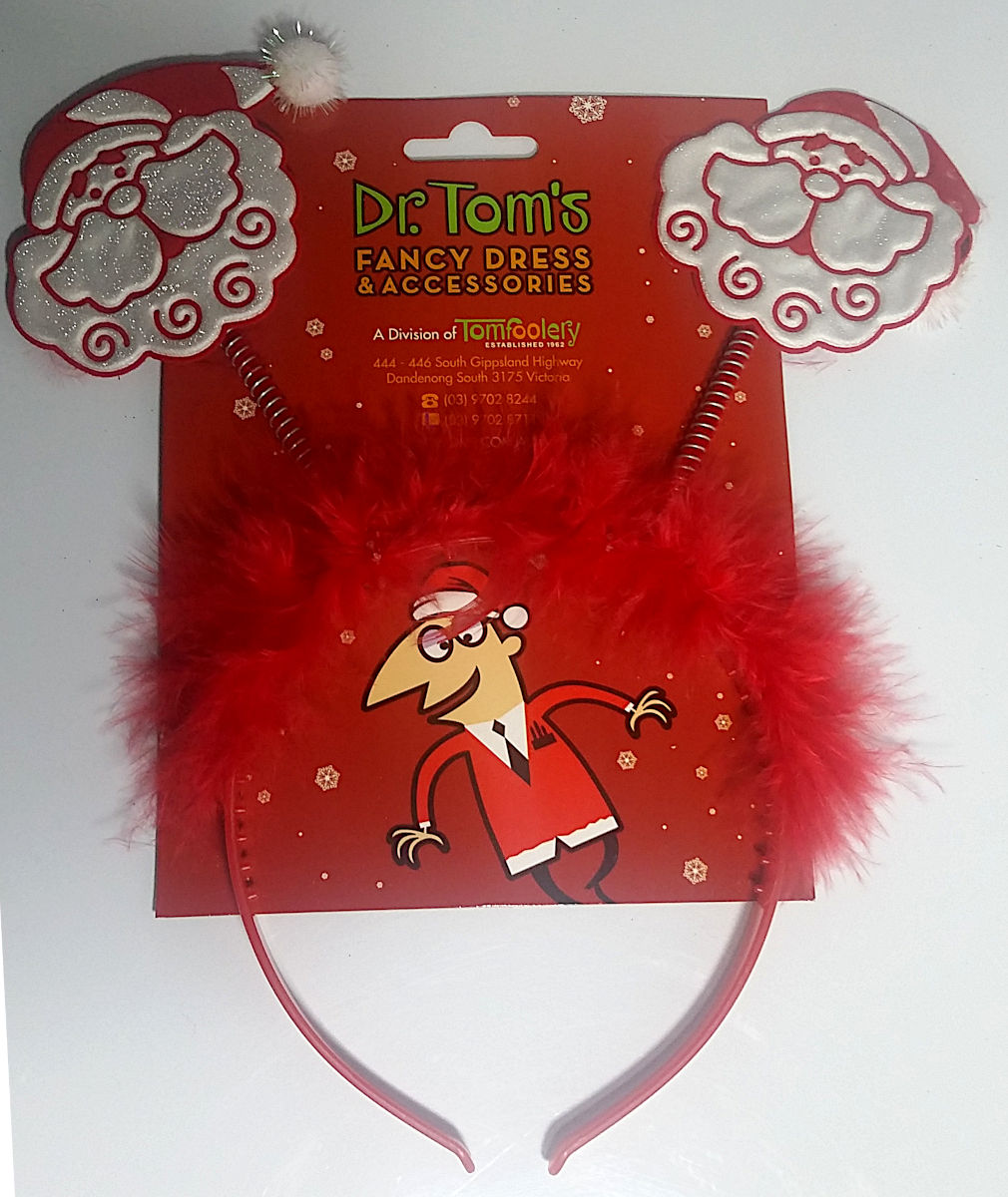 (image for) Set of 5 Santa Claus Christmas Headbopper Headbands N3082B - Click Image to Close