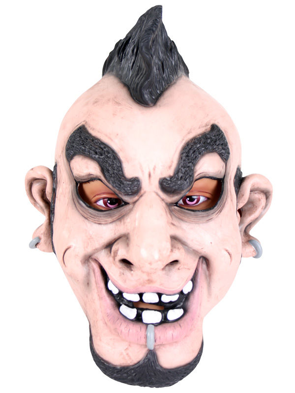 (image for) Punk Scary Rocker 3/4 Latex Mask -Halloween -N63414 - Click Image to Close