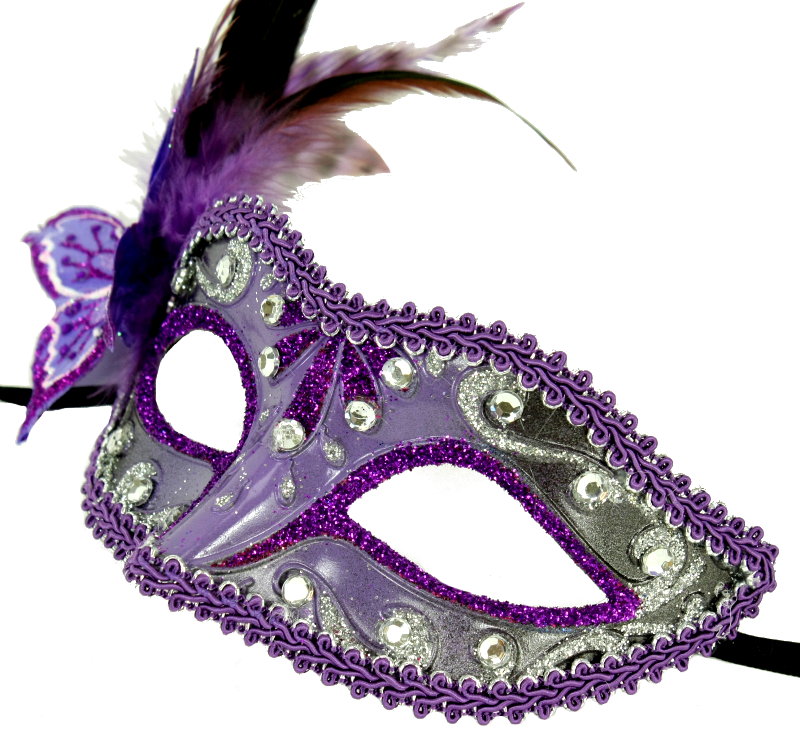 (image for) Purple Butterfly LauraLucci Collection Party Masquerade Mask - U978 - Click Image to Close
