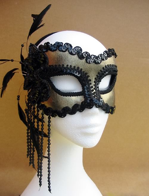 (image for) Black & Gold Elegance Costume Mask Themed Parties Halloween - MJ756 - Click Image to Close