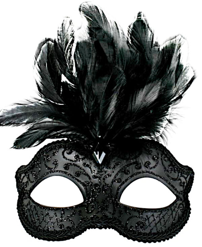 (image for) Daniella Black Masquerade Masquerade Mask ND4146 - Click Image to Close
