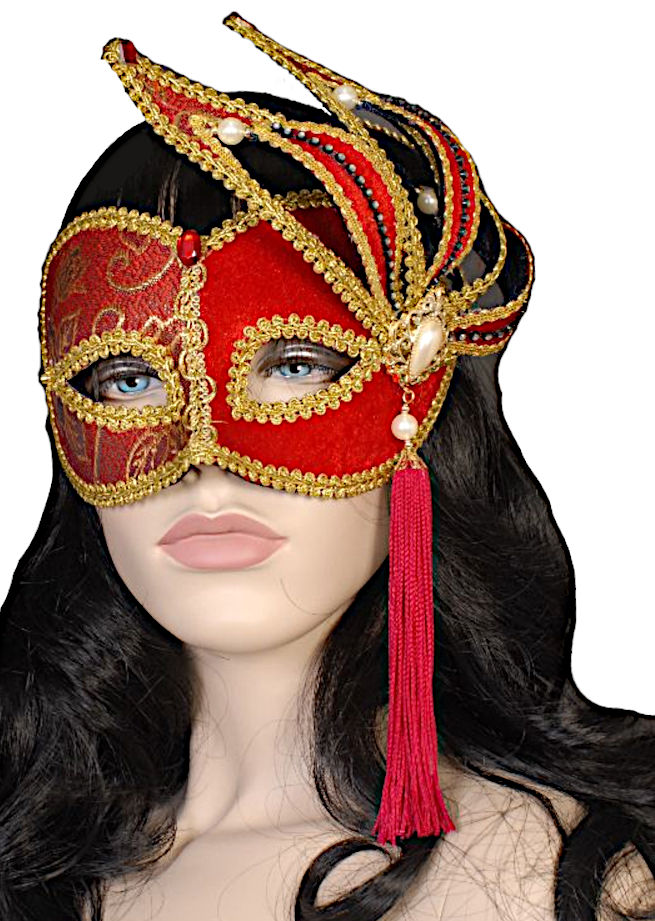 (image for) Red Phoenix Party Mask -MM060 - Click Image to Close