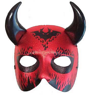 (image for) Satan Mask - Red - Click Image to Close