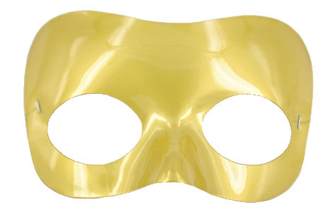 (image for) Simple Gold Plastic Half Mask - SR300GD - Click Image to Close