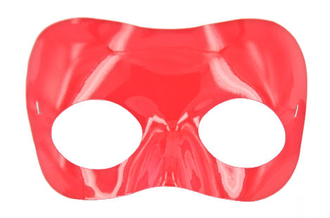 (image for) Simple Red Plastic Half Mask - SR3000R - Click Image to Close