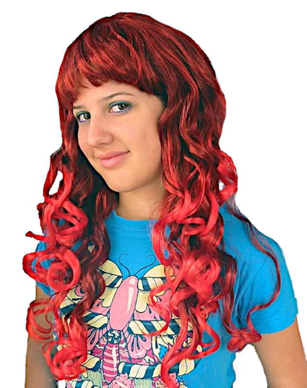 (image for) Curly Red Fancy Long Wig - 'Kate' QWI6735A - Click Image to Close