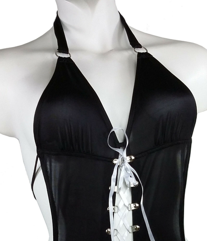 (image for) Women's Sexy Bodysuit Teddy Leotard Black MEDIUM/LARGE - YU8061-Blk